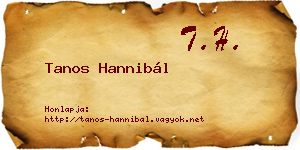 Tanos Hannibál névjegykártya