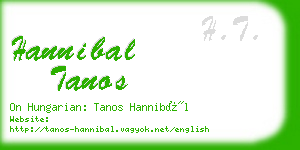 hannibal tanos business card